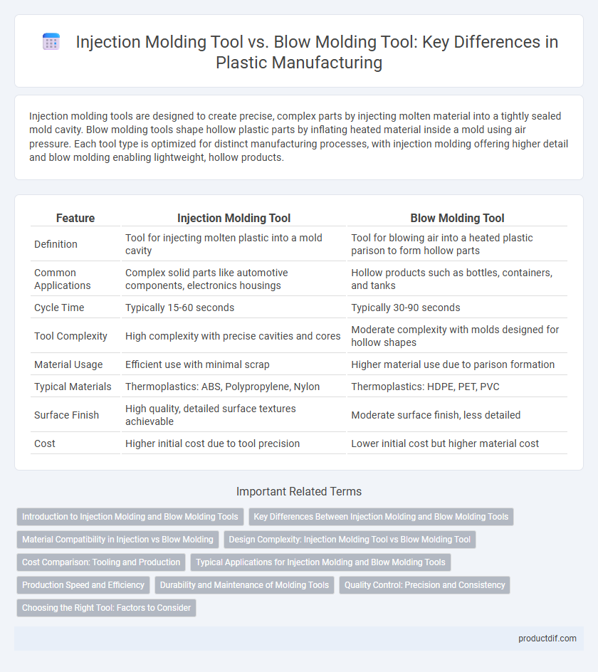 Injection Molding Tool vs. Blow Molding Tool: Key Differences in Plastic Manufacturing