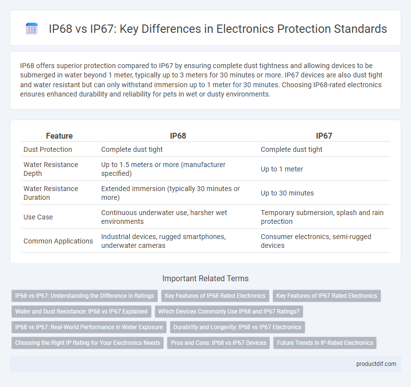 IP68 vs IP67: Key Differences in Electronics Protection Standards