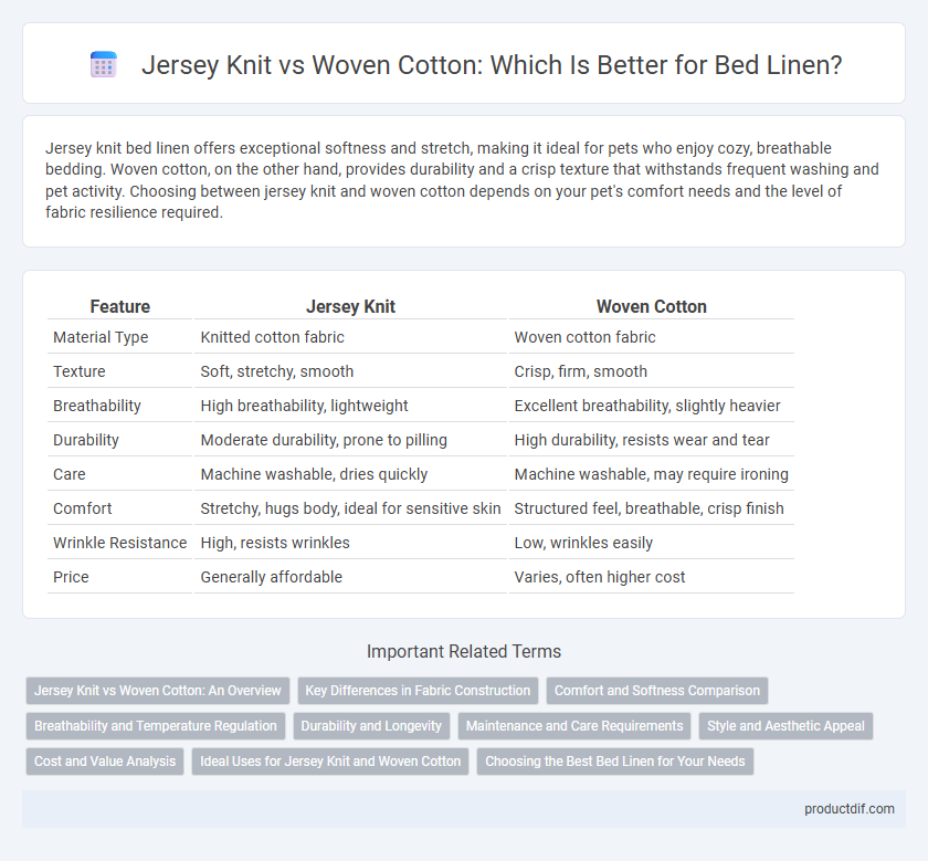 Jersey Knit vs Woven Cotton: Which Is Better for Bed Linen?