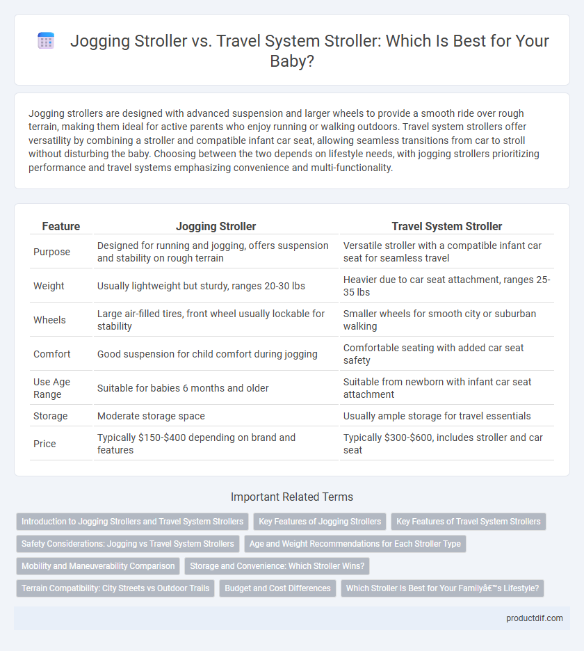 Jogging Stroller vs. Travel System Stroller: Which Is Best for Your Baby?