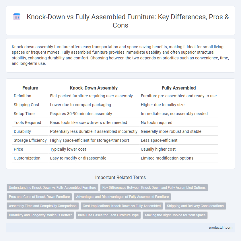 Knock-Down vs Fully Assembled Furniture: Key Differences, Pros & Cons