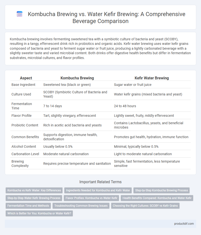 Kombucha Brewing vs. Water Kefir Brewing: A Comprehensive Beverage Comparison