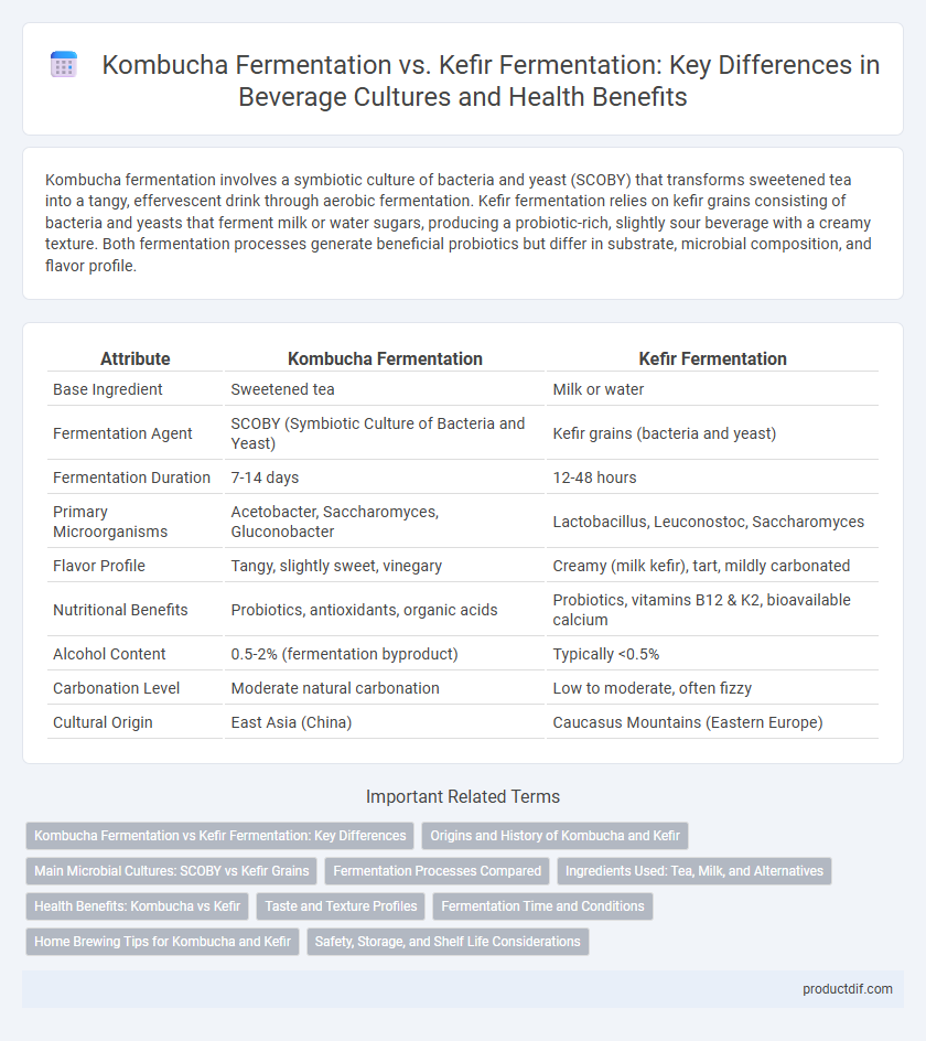 Kombucha Fermentation vs. Kefir Fermentation: Key Differences in Beverage Cultures and Health Benefits