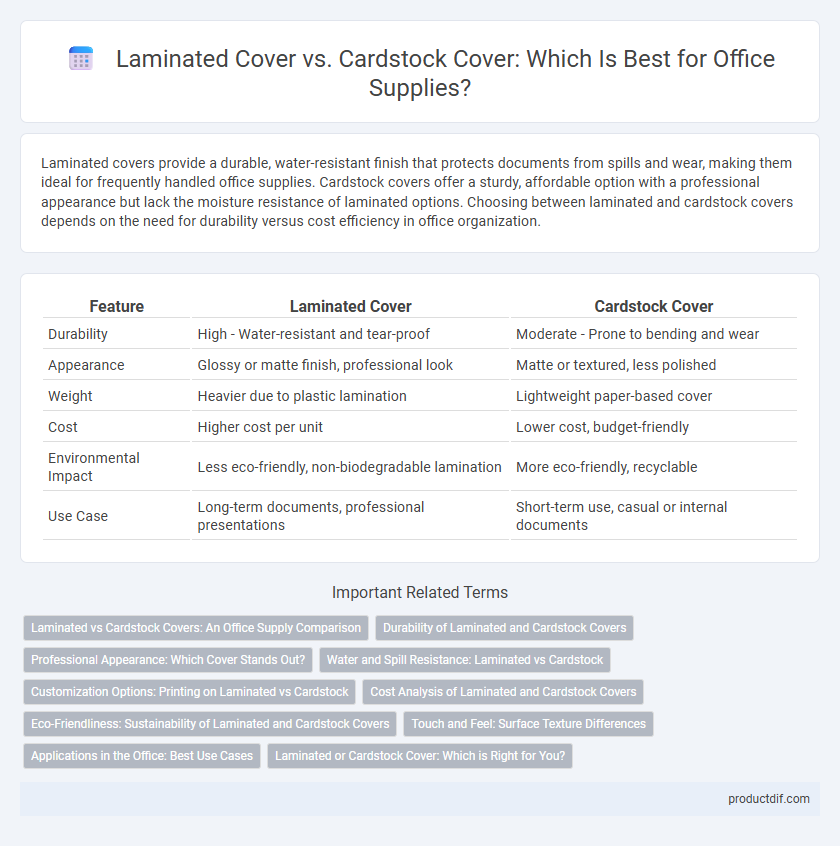 Laminated Cover vs. Cardstock Cover: Which Is Best for Office Supplies?