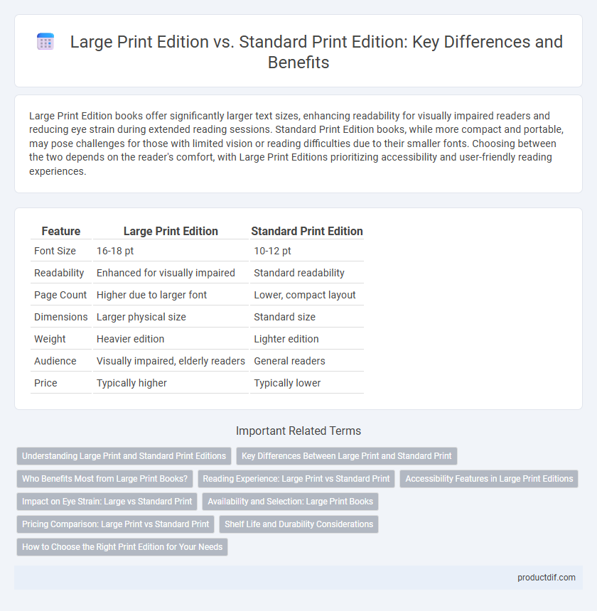 Large Print Edition vs. Standard Print Edition: Key Differences and Benefits