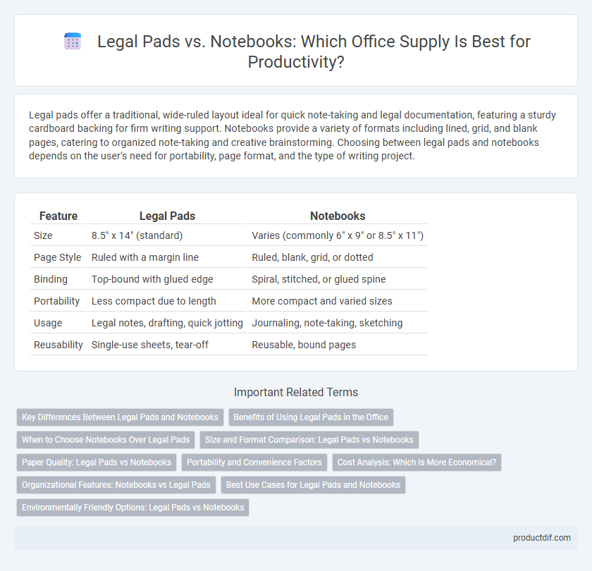 Legal Pads vs. Notebooks: Which Office Supply Is Best for Productivity?