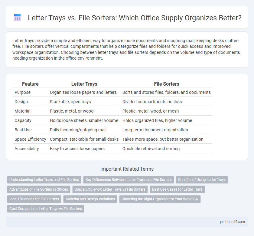 Letter Trays vs. File Sorters: Which Office Supply Organizes Better?