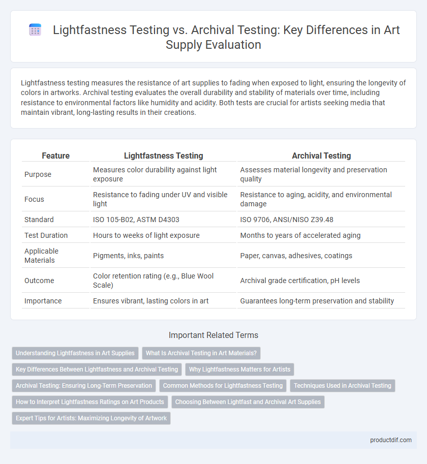 Lightfastness Testing vs. Archival Testing: Key Differences in Art Supply Evaluation