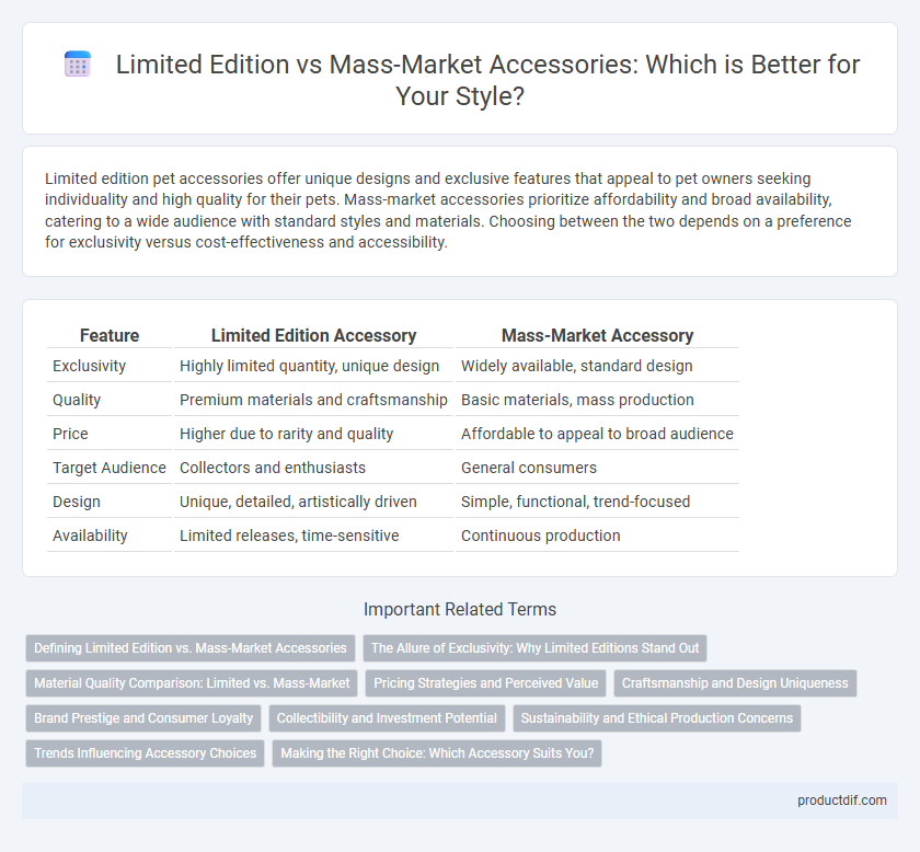 Limited Edition vs Mass-Market Accessories: Which is Better for Your Style?