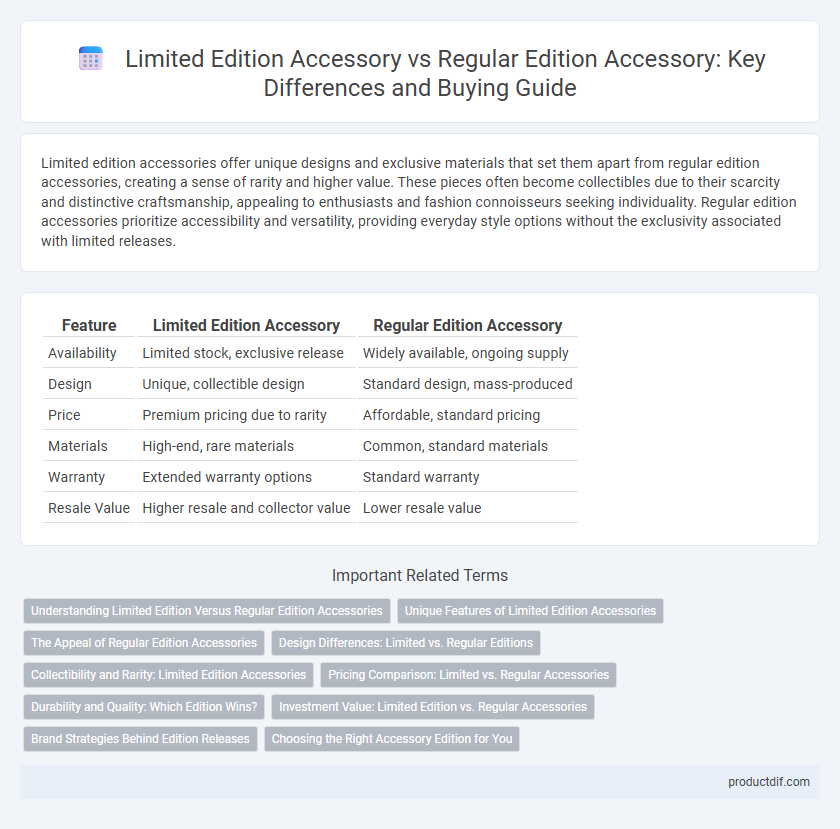 Limited Edition Accessory vs Regular Edition Accessory: Key Differences and Buying Guide