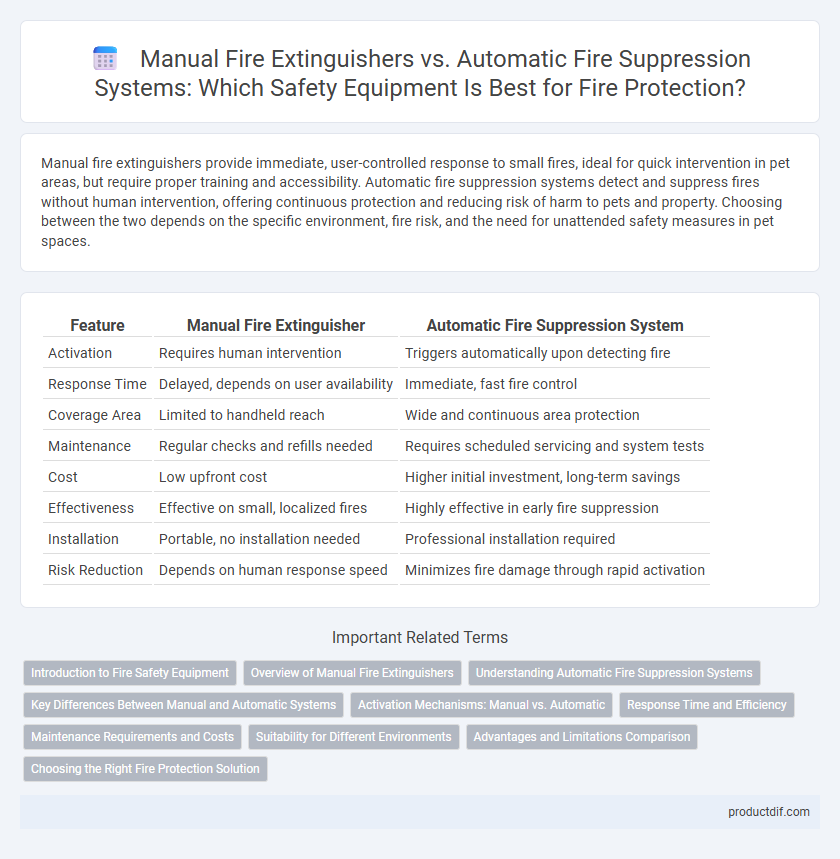 Manual Fire Extinguishers vs. Automatic Fire Suppression Systems: Which Safety Equipment Is Best for Fire Protection?