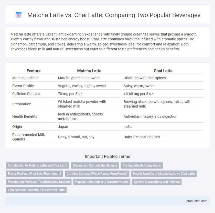 Matcha Latte vs. Chai Latte: Comparing Two Popular Beverages
