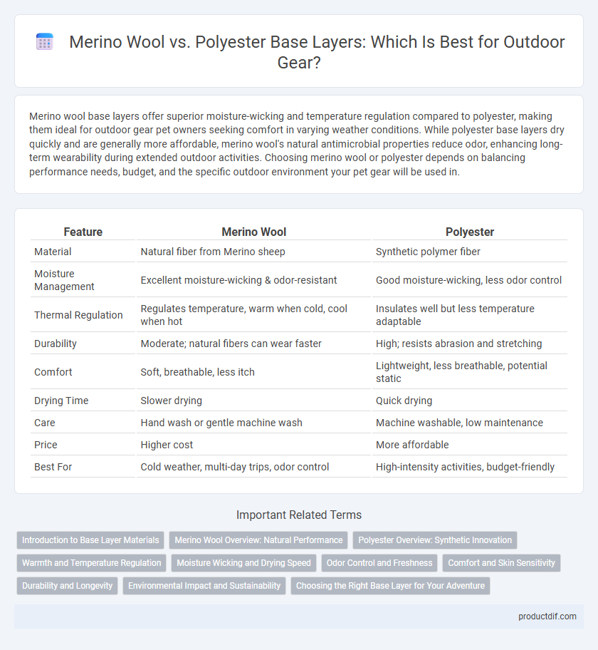 Merino Wool vs. Polyester Base Layers: Which Is Best for Outdoor Gear?