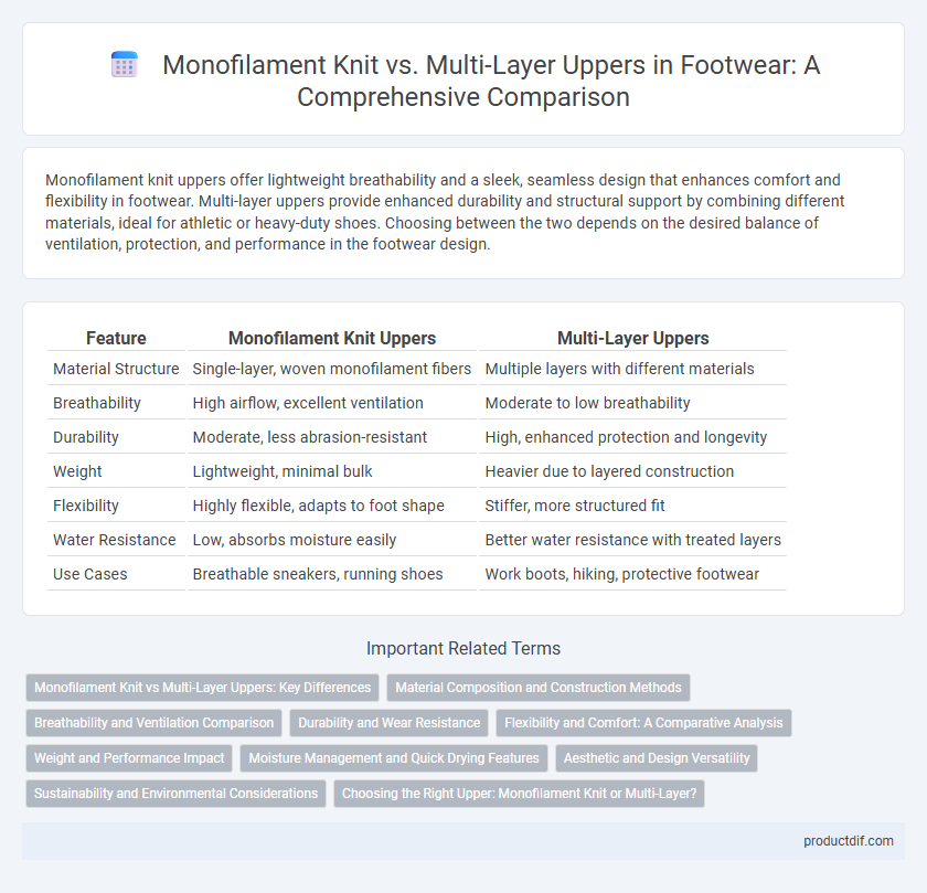 Monofilament Knit vs. Multi-Layer Uppers in Footwear: A Comprehensive Comparison