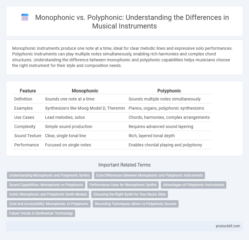 Monophonic vs. Polyphonic: Understanding the Differences in Musical Instruments