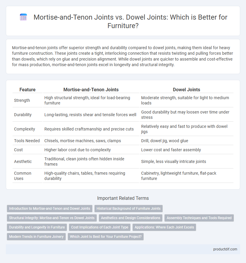 Mortise-and-Tenon Joints vs. Dowel Joints: Which is Better for Furniture?