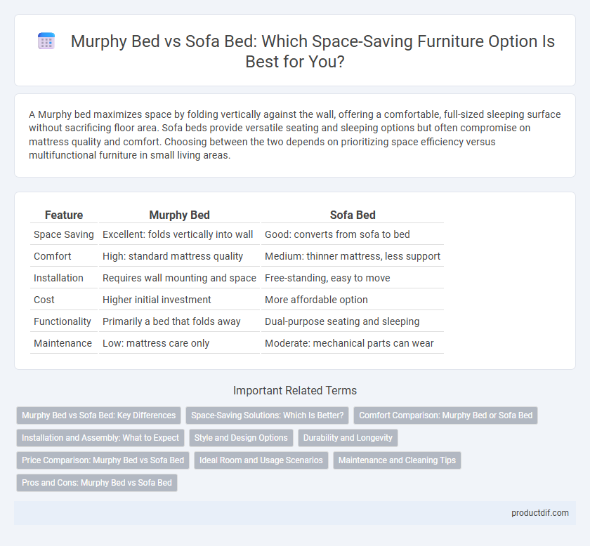 Murphy Bed vs Sofa Bed: Which Space-Saving Furniture Option Is Best for You?