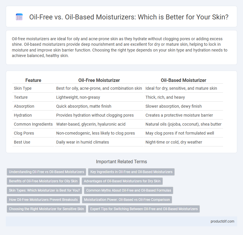 Oil-Free vs. Oil-Based Moisturizers: Which is Better for Your Skin?