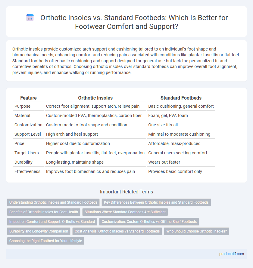 Orthotic Insoles vs. Standard Footbeds: Which Is Better for Footwear Comfort and Support?