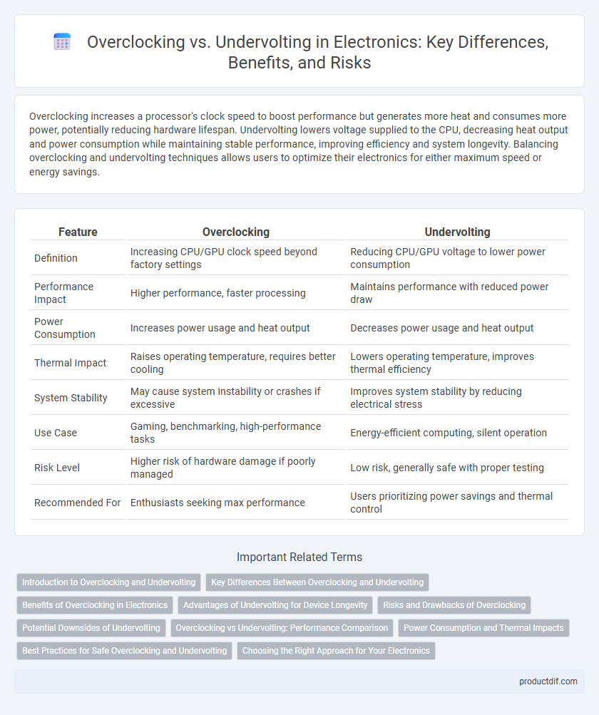 Overclocking vs. Undervolting in Electronics: Key Differences, Benefits, and Risks