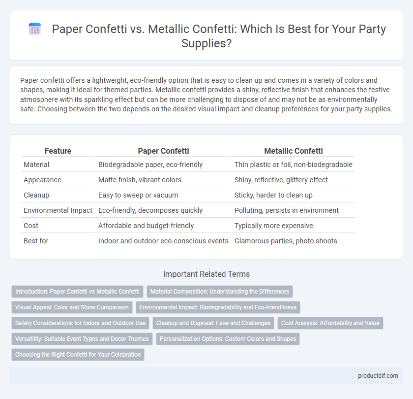 Paper Confetti vs. Metallic Confetti: Which Is Best for Your Party Supplies?