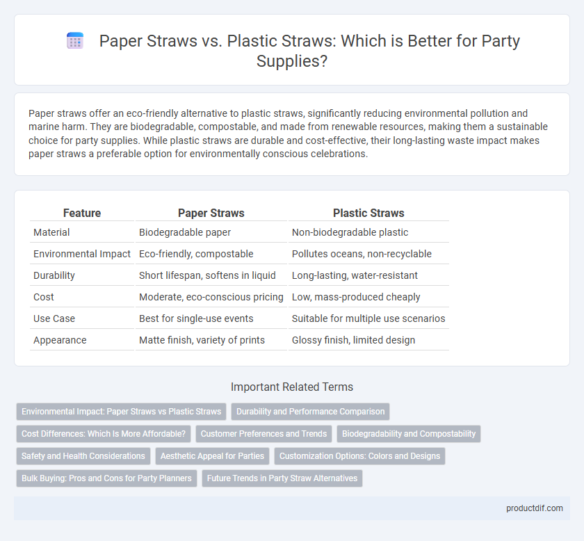 Paper Straws vs. Plastic Straws: Which is Better for Party Supplies?