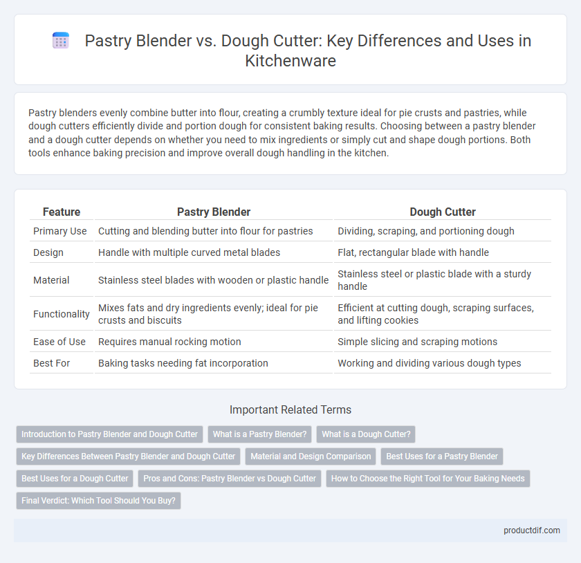 Pastry Blender vs. Dough Cutter: Key Differences and Uses in Kitchenware