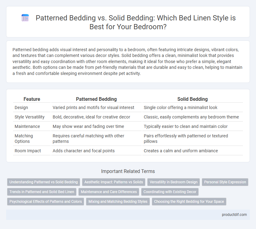 Patterned Bedding vs. Solid Bedding: Which Bed Linen Style is Best for Your Bedroom?