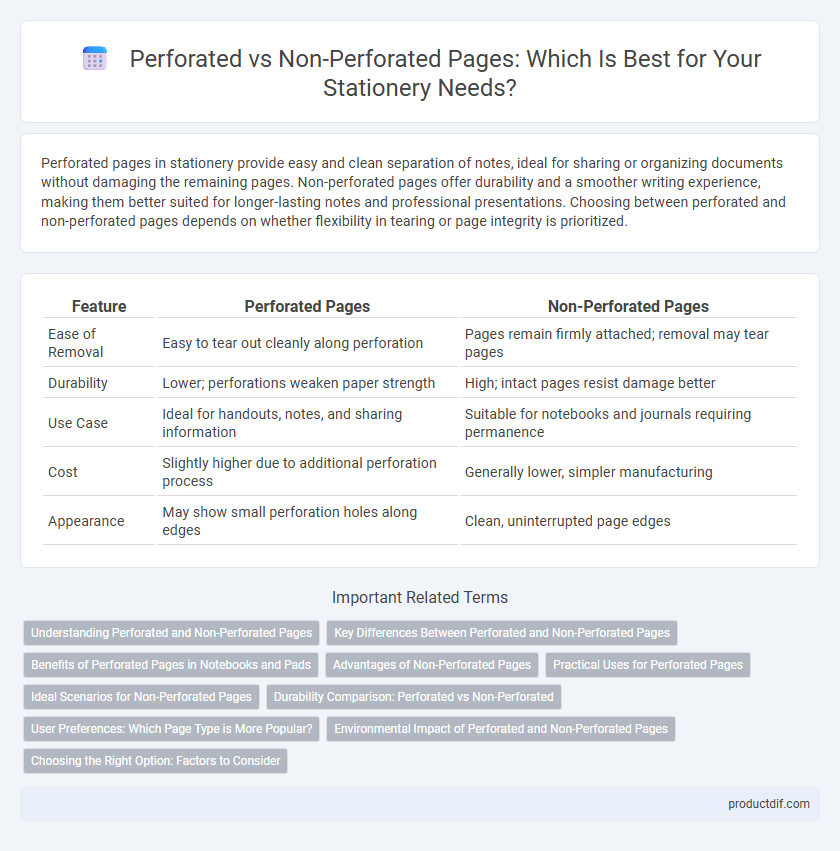 Perforated vs Non-Perforated Pages: Which Is Best for Your Stationery Needs?