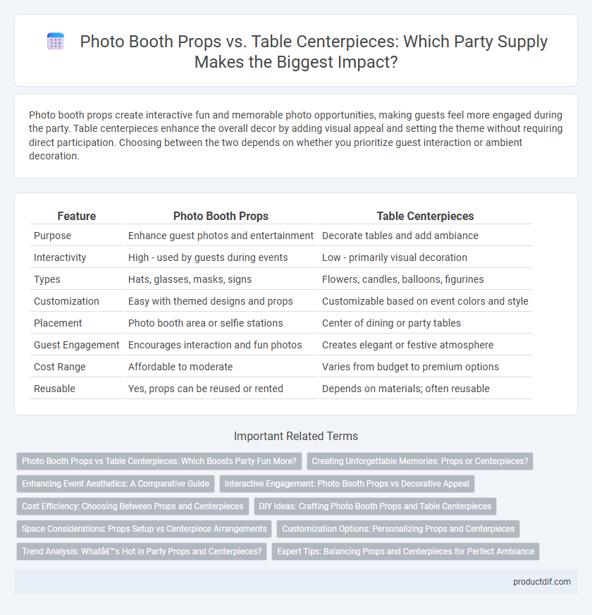 Photo Booth Props vs. Table Centerpieces: Which Party Supply Makes the Biggest Impact?