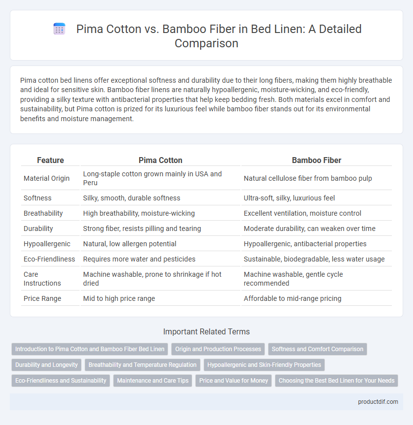Pima Cotton vs. Bamboo Fiber in Bed Linen: A Detailed Comparison