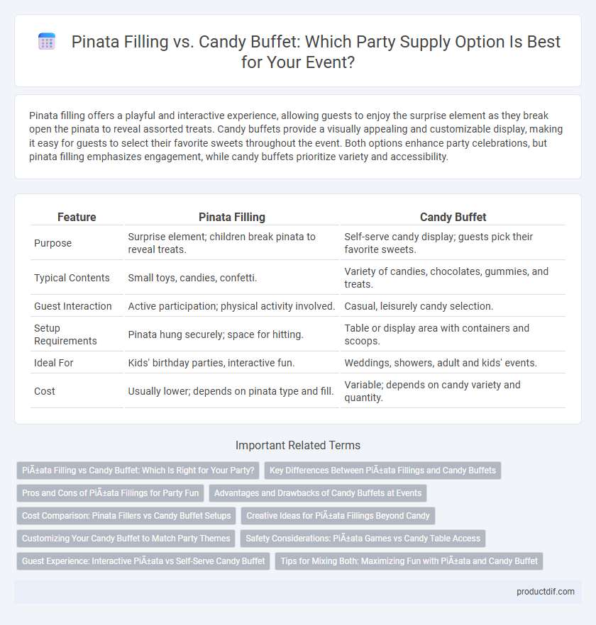 Pinata Filling vs. Candy Buffet: Which Party Supply Option Is Best for Your Event?