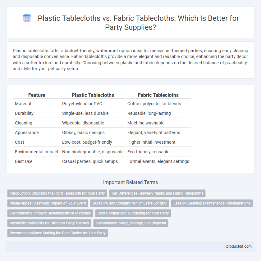 Plastic Tablecloths vs. Fabric Tablecloths: Which Is Better for Party Supplies?