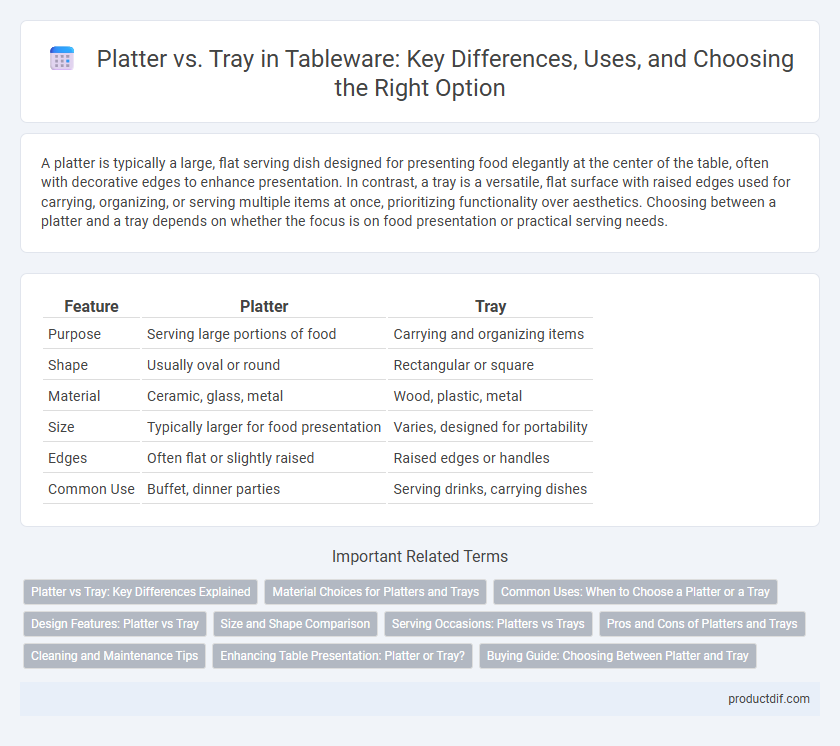Platter vs. Tray in Tableware: Key Differences, Uses, and Choosing the Right Option