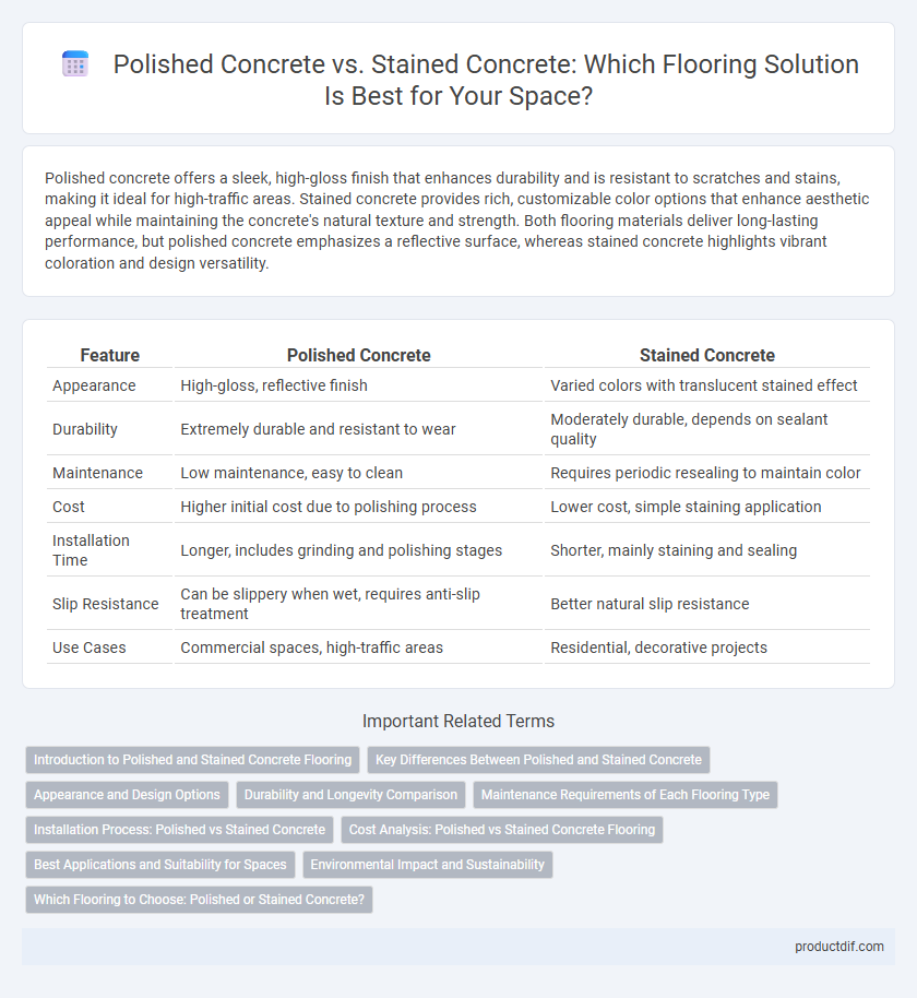 Polished Concrete vs. Stained Concrete: Which Flooring Solution Is Best for Your Space?