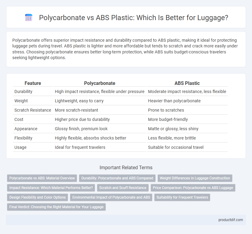 Polycarbonate vs ABS Plastic: Which Is Better for Luggage?