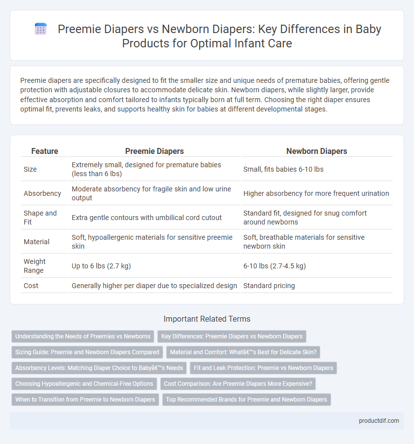 Preemie Diapers vs Newborn Diapers: Key Differences in Baby Products for Optimal Infant Care