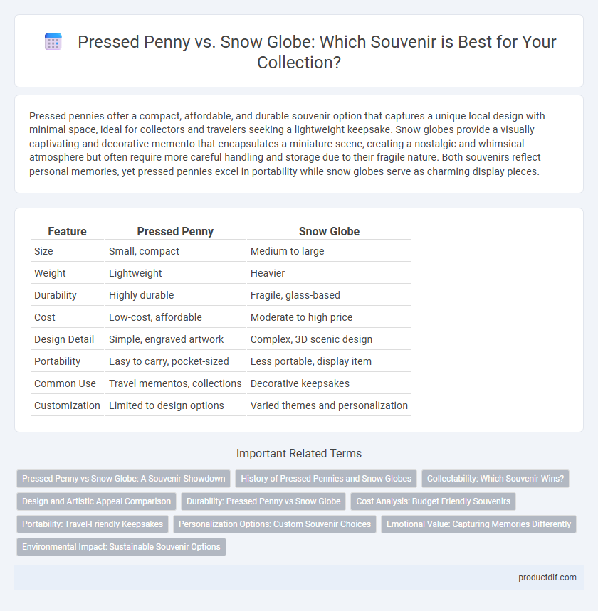 Pressed Penny vs. Snow Globe: Which Souvenir is Best for Your Collection?