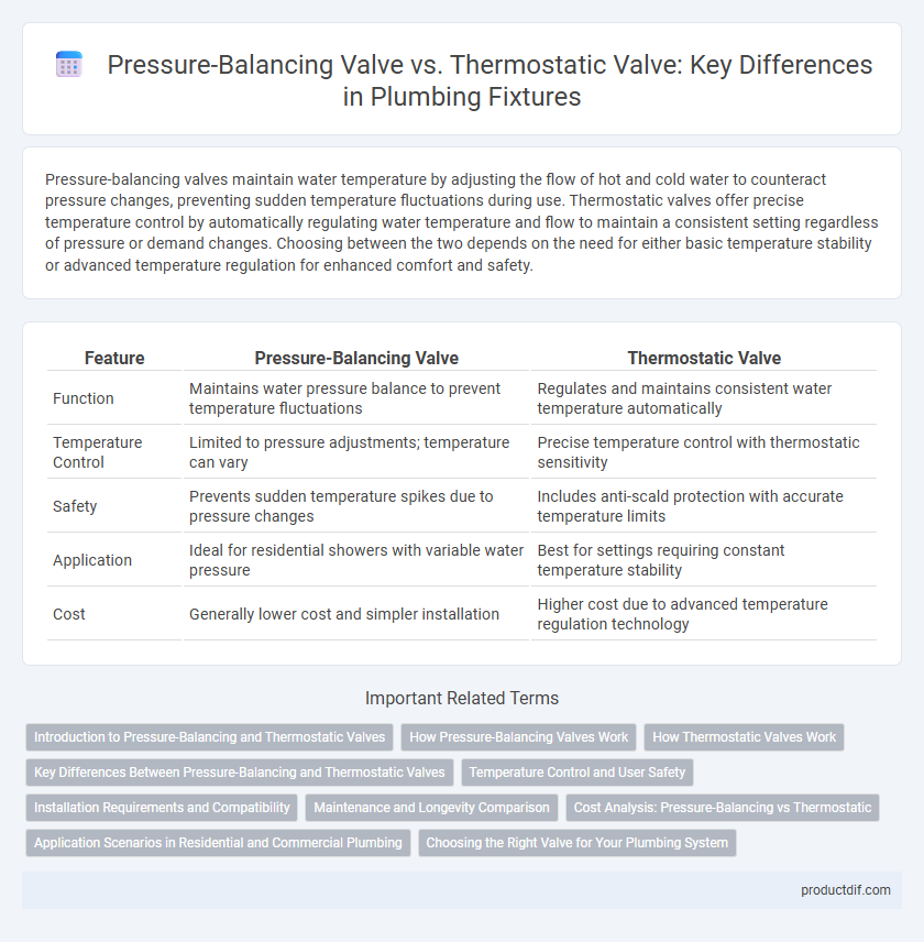 Pressure-Balancing Valve vs. Thermostatic Valve: Key Differences in Plumbing Fixtures