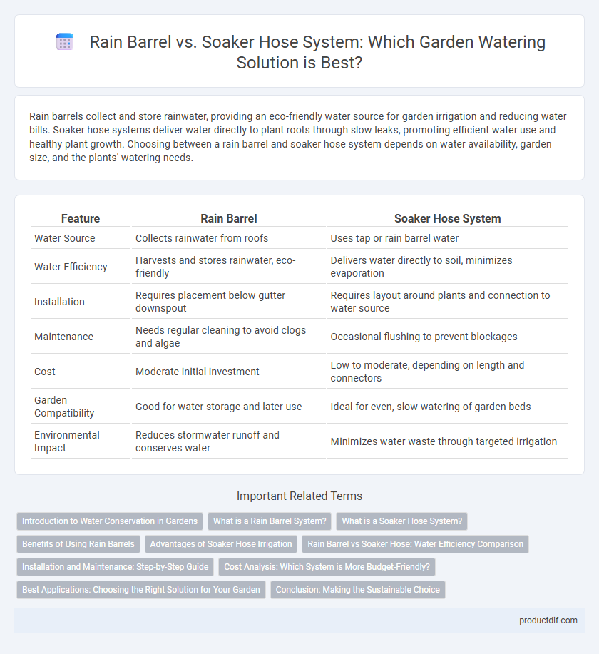 Rain Barrel vs. Soaker Hose System: Which Garden Watering Solution is Best?