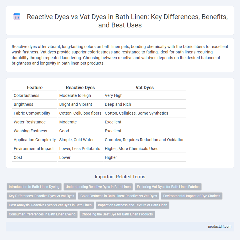 Reactive Dyes vs Vat Dyes in Bath Linen: Key Differences, Benefits, and Best Uses