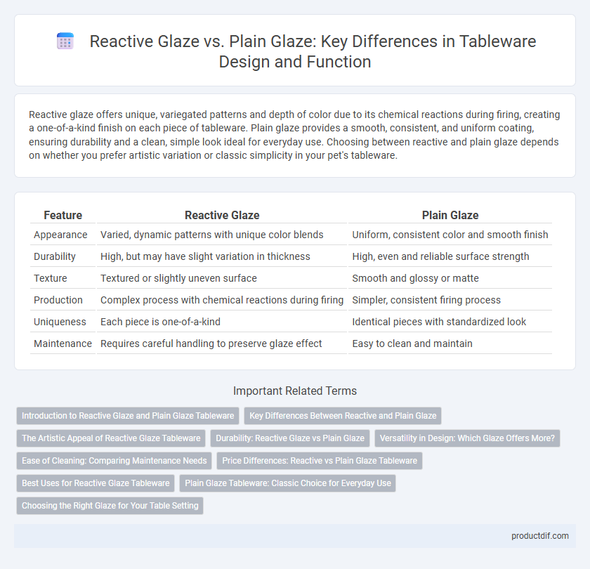 Reactive Glaze vs. Plain Glaze: Key Differences in Tableware Design and Function