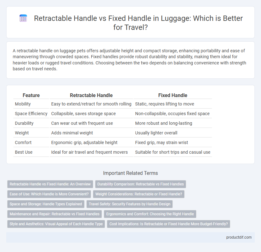 Retractable Handle vs Fixed Handle in Luggage: Which is Better for Travel?