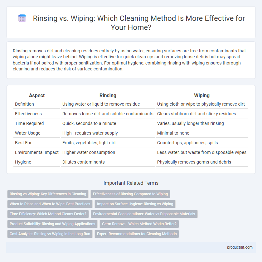 Rinsing vs. Wiping: Which Cleaning Method Is More Effective for Your Home?