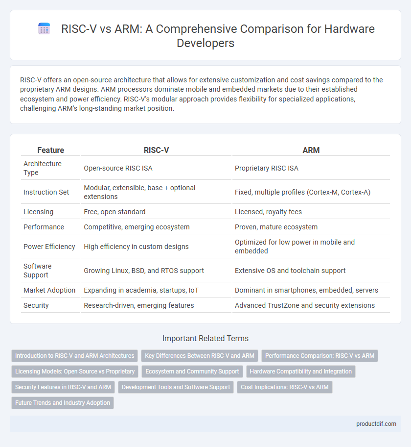RISC-V vs ARM: A Comprehensive Comparison for Hardware Developers