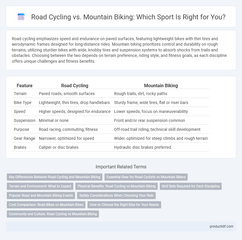 Road Cycling vs. Mountain Biking: Which Sport Is Right for You?