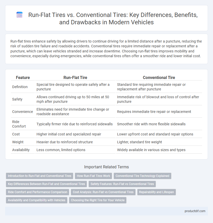 Run-Flat Tires vs. Conventional Tires: Key Differences, Benefits, and Drawbacks in Modern Vehicles