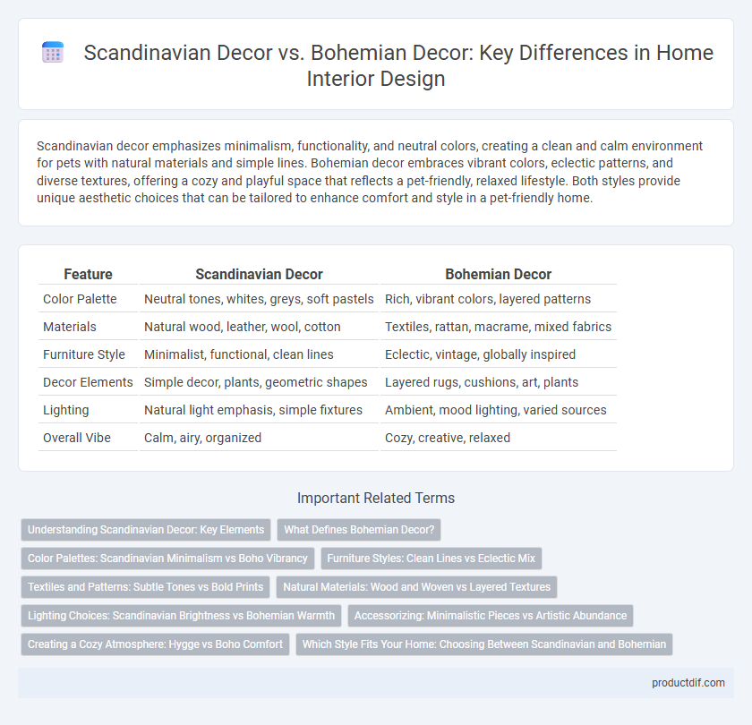 Scandinavian Decor vs. Bohemian Decor: Key Differences in Home Interior Design