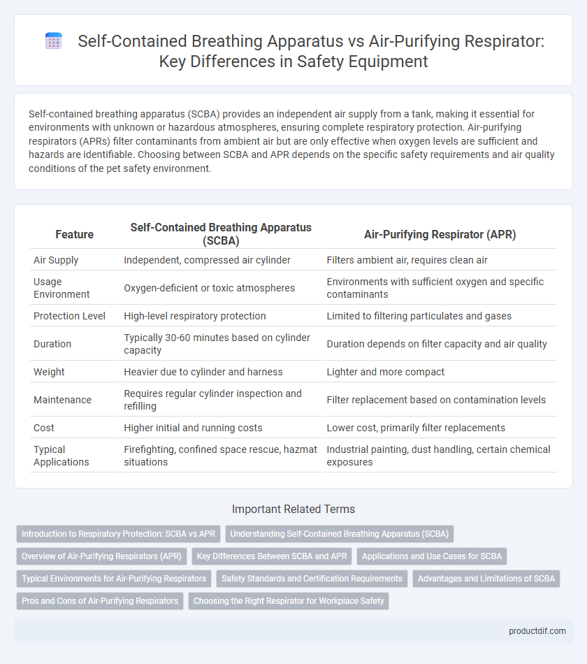 Self-Contained Breathing Apparatus vs Air-Purifying Respirator: Key Differences in Safety Equipment