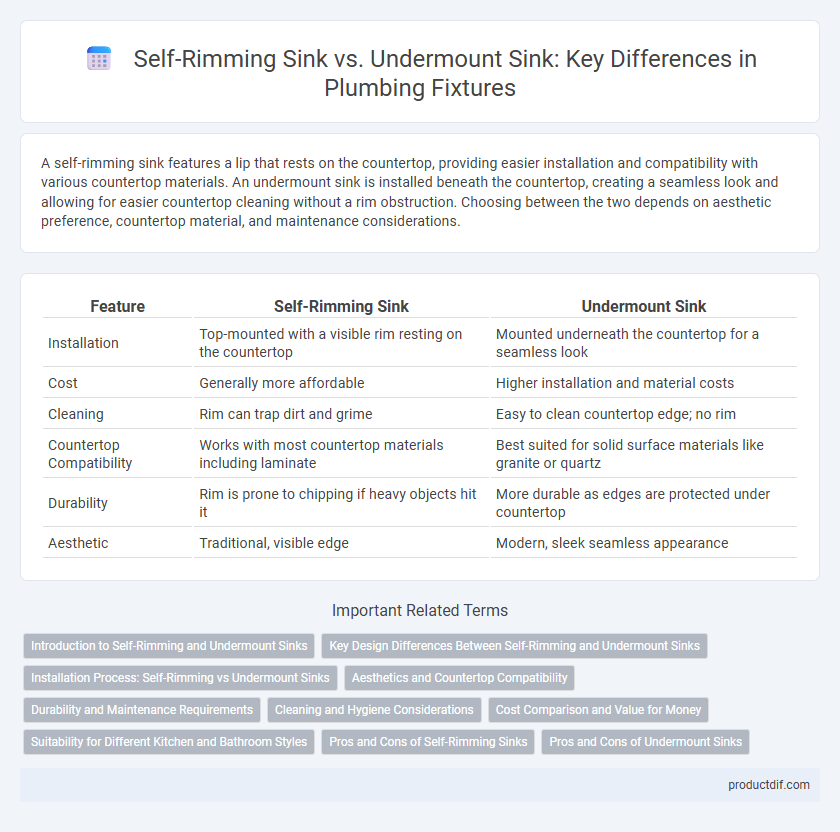 Self-Rimming Sink vs. Undermount Sink: Key Differences in Plumbing Fixtures